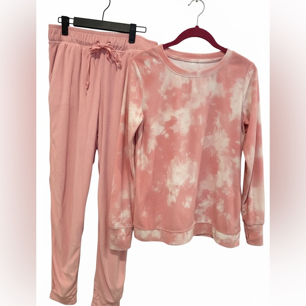 Cuddl Duds Pink and White Womens Pajama Set - Picture 2 of 5